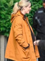 After The Flood 2024 Sophie Rundle Brown Jacket