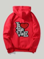 Red Love Heart Hoodie