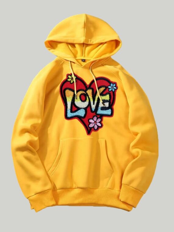 Red Love Heart Hoodie