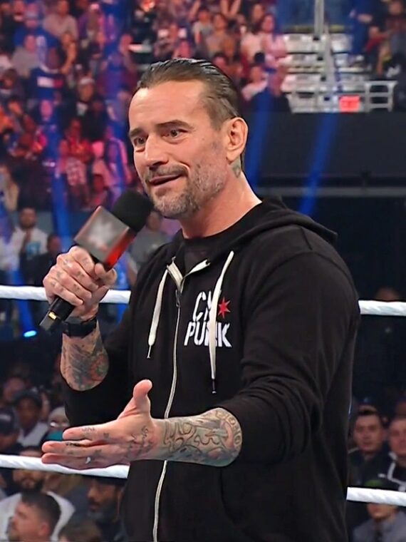 Return of CM Punk Black Zip-Up Hoodie
