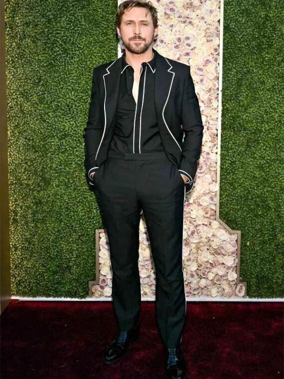 Ryan Gosling 2024 Golden Globes Suit