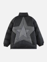 Star Patchwork Puffer Jacket