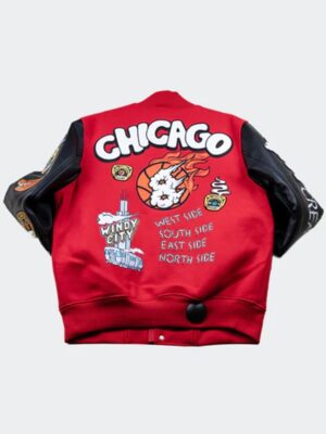 Wedding Cake The Chi Chicago Windy City Red Varsity Jacket