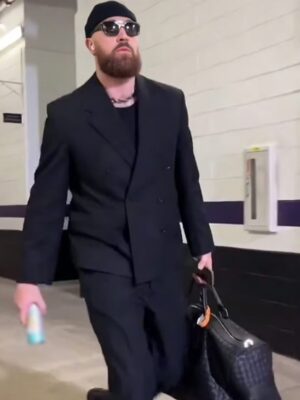 NFL Travis Kelce AFC Championship Game Black Suit
