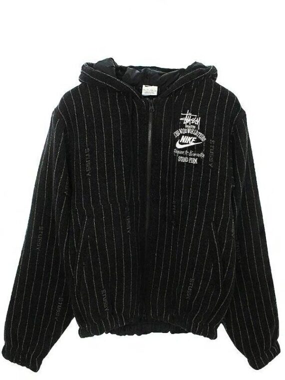 Travis Kelce Nike x Stussy Striped Wool Jacket