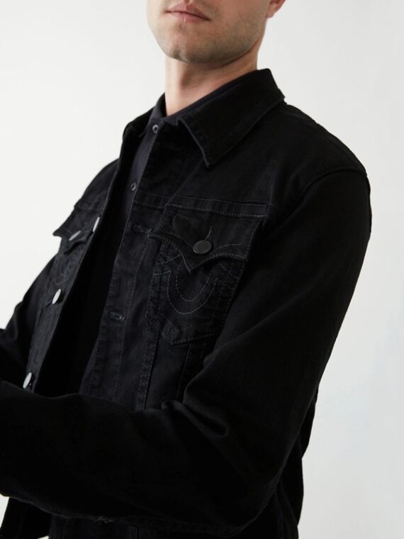 True Religion Black Denim Jacket