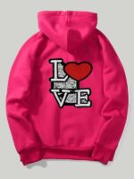 Red Love Heart Hoodie