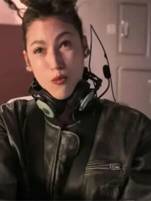 Lift 2024 Ursula Corbero Leather Bomber Jacket