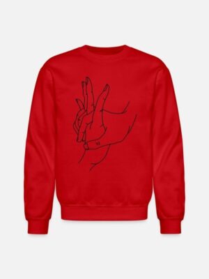 Valentines 2024 Holding Hands Red Sweatshirt