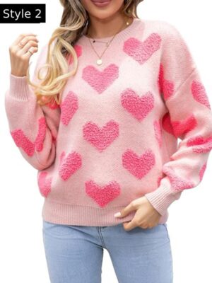 Valentines Day Multi-Color Heart Sweater