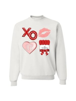 Valentine’s Day Monogrammed Crewneck Sweatshirt