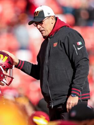 Washington Commanders Ron Rivera Black Bomber Jacket