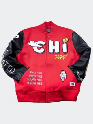 Wedding Cake The Chi Chicago Windy City Red Varsity Jacket