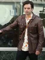 A Different Man 2024 Sebastian Stan Leather Jacket