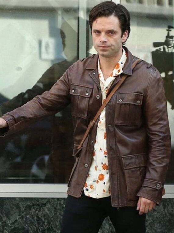A Different Man 2024 Sebastian Stan Leather Jacket