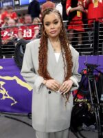 Andra Day 2024 Super Bowl LVIII Grey Suit