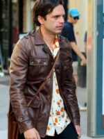A Different Man 2024 Sebastian Stan Leather Jacket