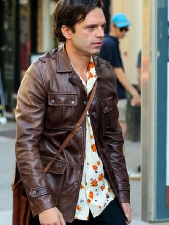 A Different Man 2024 Sebastian Stan Leather Jacket