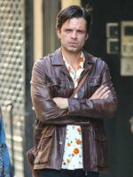 A Different Man 2024 Sebastian Stan Leather Jacket