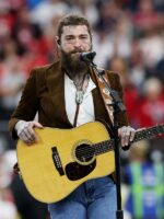 Super Bowl LVIII Post Malone Brown Blazer