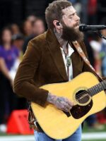 Super Bowl LVIII Post Malone Brown Blazer