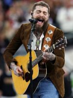 Super Bowl LVIII Post Malone Brown Blazer