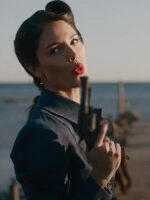 The Ministry of Ungentlemanly Warfare Eiza González Denim Jacket