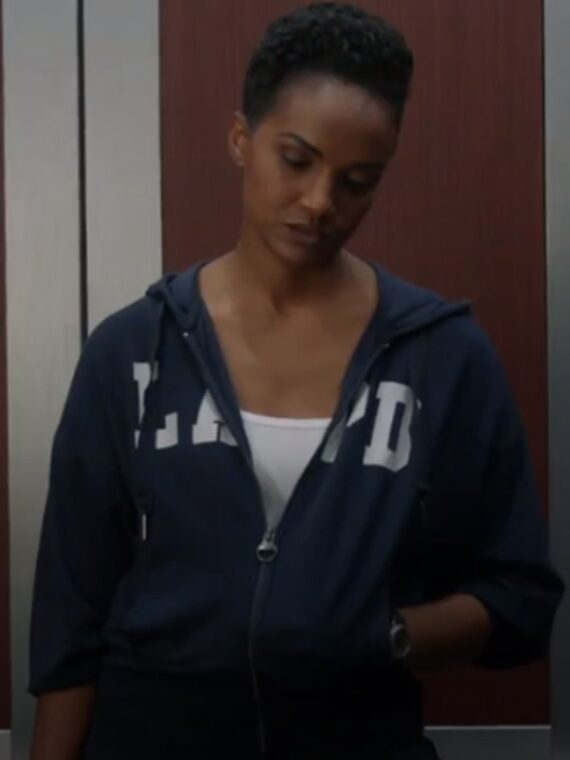 The Rookie S06 Mekia Cox Blue Zipper Hoodie