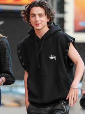 Timothee Chalamet Jimmy Kimmel Live Stussy Hoodie