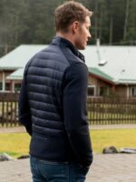 Tracker 2024 Justin Hartley Blue Puffer Jacket