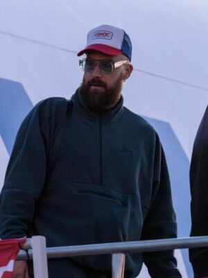Travis Kelce Nike Club Polar Fleece Half Zip Jacket