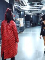 WWE Smackdown Bayley Red Leather Coat