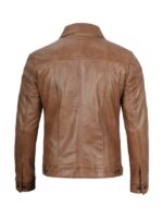 Camel Brown Mens Trucker Jacket