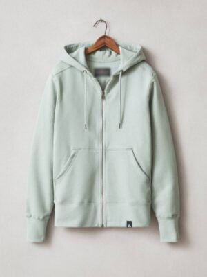 Iceberg Green Classic Zip-Up Hoodie