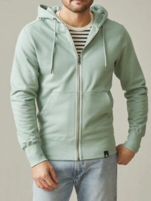 Iceberg Green Classic Zip-Up Hoodie