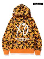 Bape Orange Hoodie