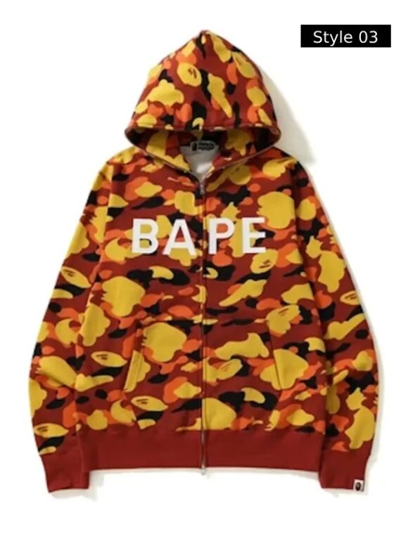 Bape Orange Hoodie