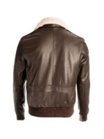 Mens Brown Pilot Shearling Jacket