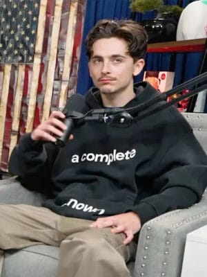 Timothee Chalamet A Complete Unknown Black Hoodie