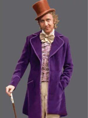 Willy Wonka Timothee Chalamet Purple Coat
