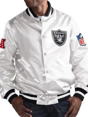 Mark Davis Las Vegas Raiders White Jacket