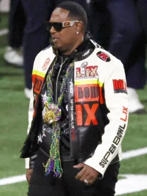 Master P Super Bowl LIX Pregame Leather Jacket