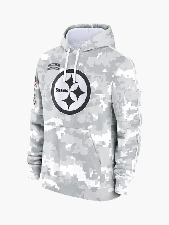 Pittsburgh Steelers Arctic Camo Salute to Service Hoodie
