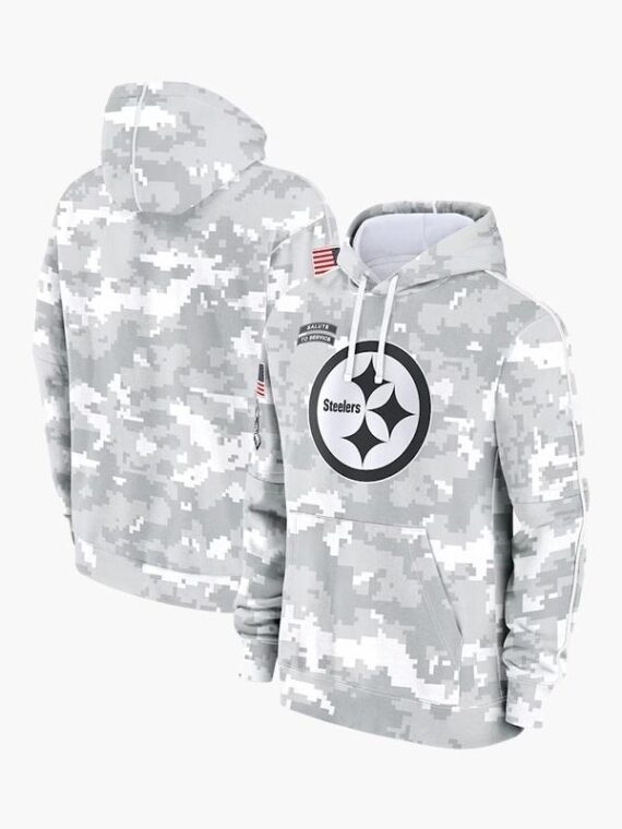 Pittsburgh Steelers Arctic Camo Salute to Service Hoodie