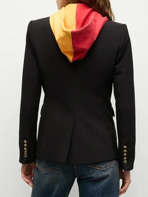 The View Sara Haines Black Double Breasted Blazer