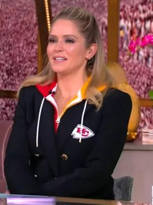 The View Sara Haines Black Double Breasted Blazer