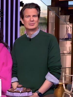 The View Show Adam Glassman Green Sweater