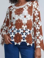 The Voice S27 Tinika Wyatt Crochet Shirt