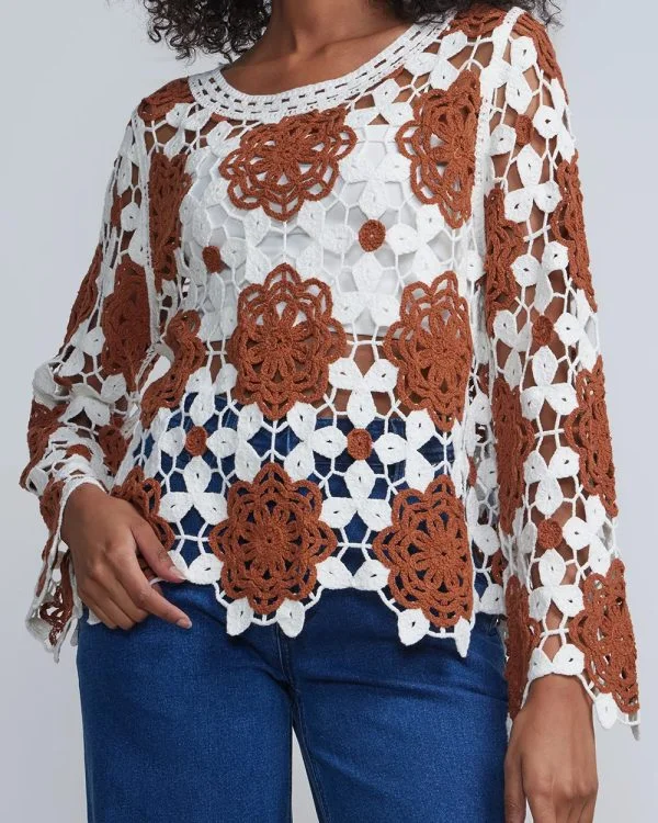 The Voice S27 Tinika Wyatt Crochet Shirt