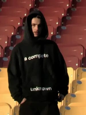 A Complete Unknown Timothee Chalamet Printed Hoodie Black